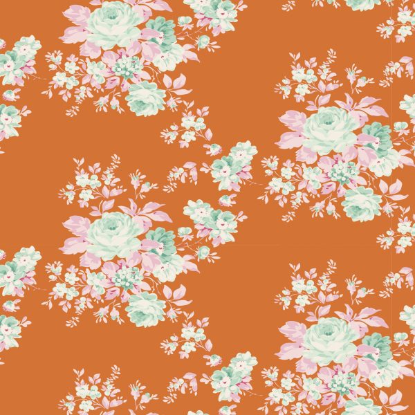 TELA TILDA HARVEST - AUTUMN ROSE GINGER